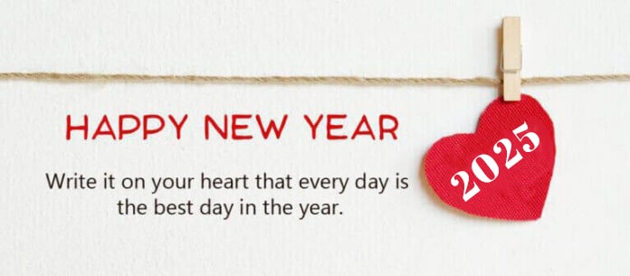 2025 Happy New Year Love Resolution Quote 1 696x305