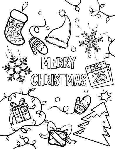 Christmas Coloring Pages For Kids