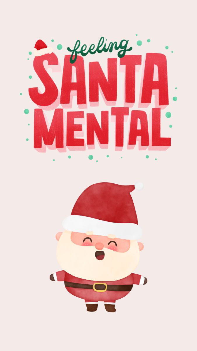 Cute Santa Wish Happy Christmas Iphone Wallpaper Free Download Here