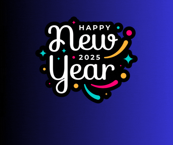 Happy New Year 2025 Animations GIF Free Download