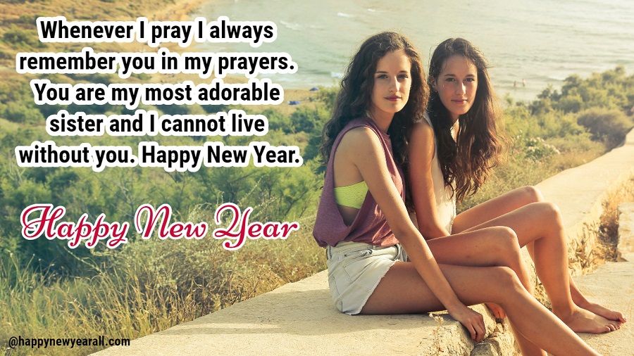 New Year SMS for Sister