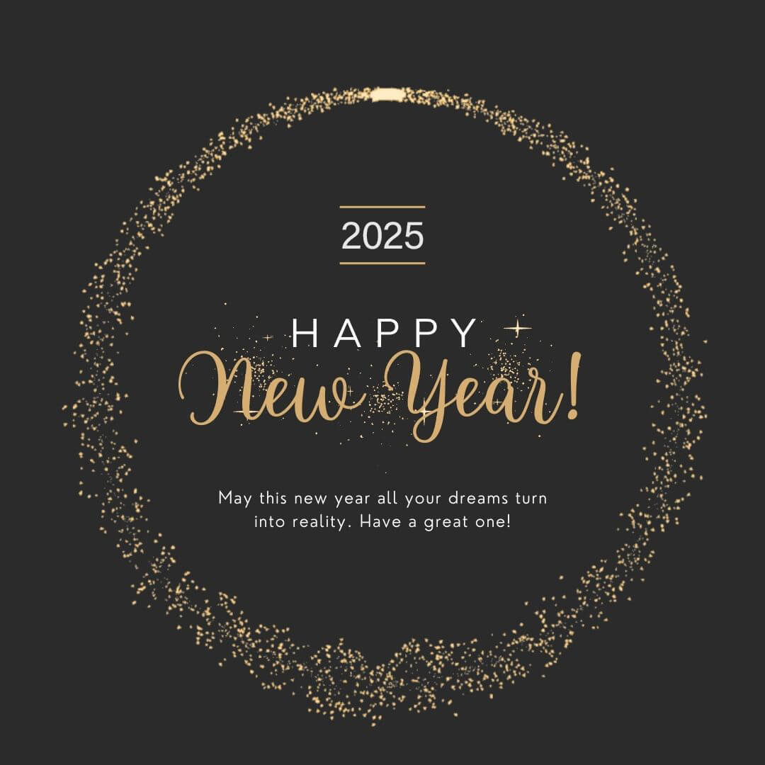 Happy New Year 2025 Ecard Greeting Card Free Image