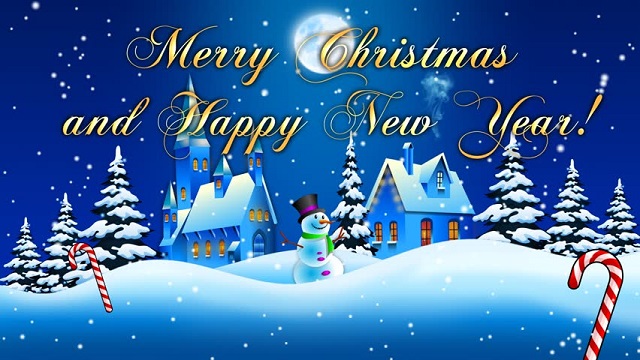 Merry Christmas And Happy New Year Cards