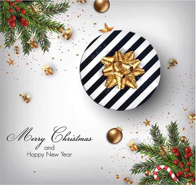 Merry Christmas And Happy New Year Greetings