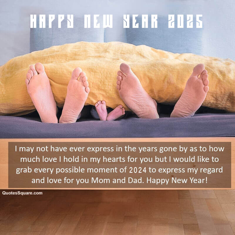 New Year 2025 Greetings For Parents Mom And Dad