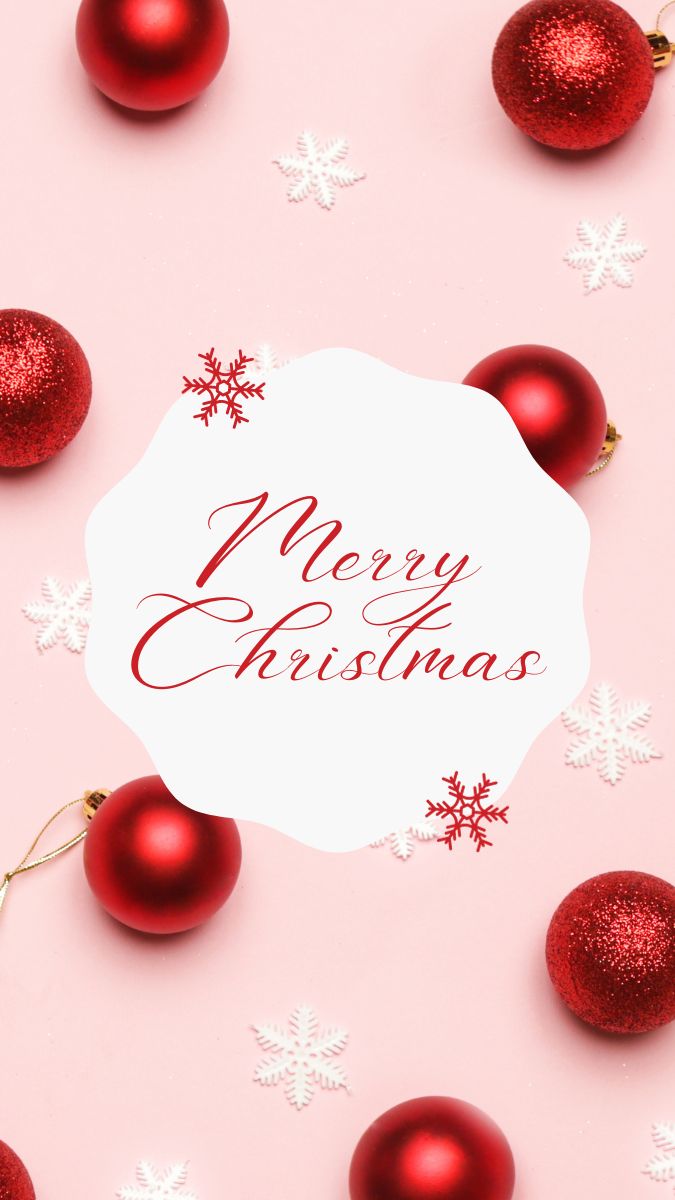 Red Merry Christmas Wallpaper HD Free Iphone And Android