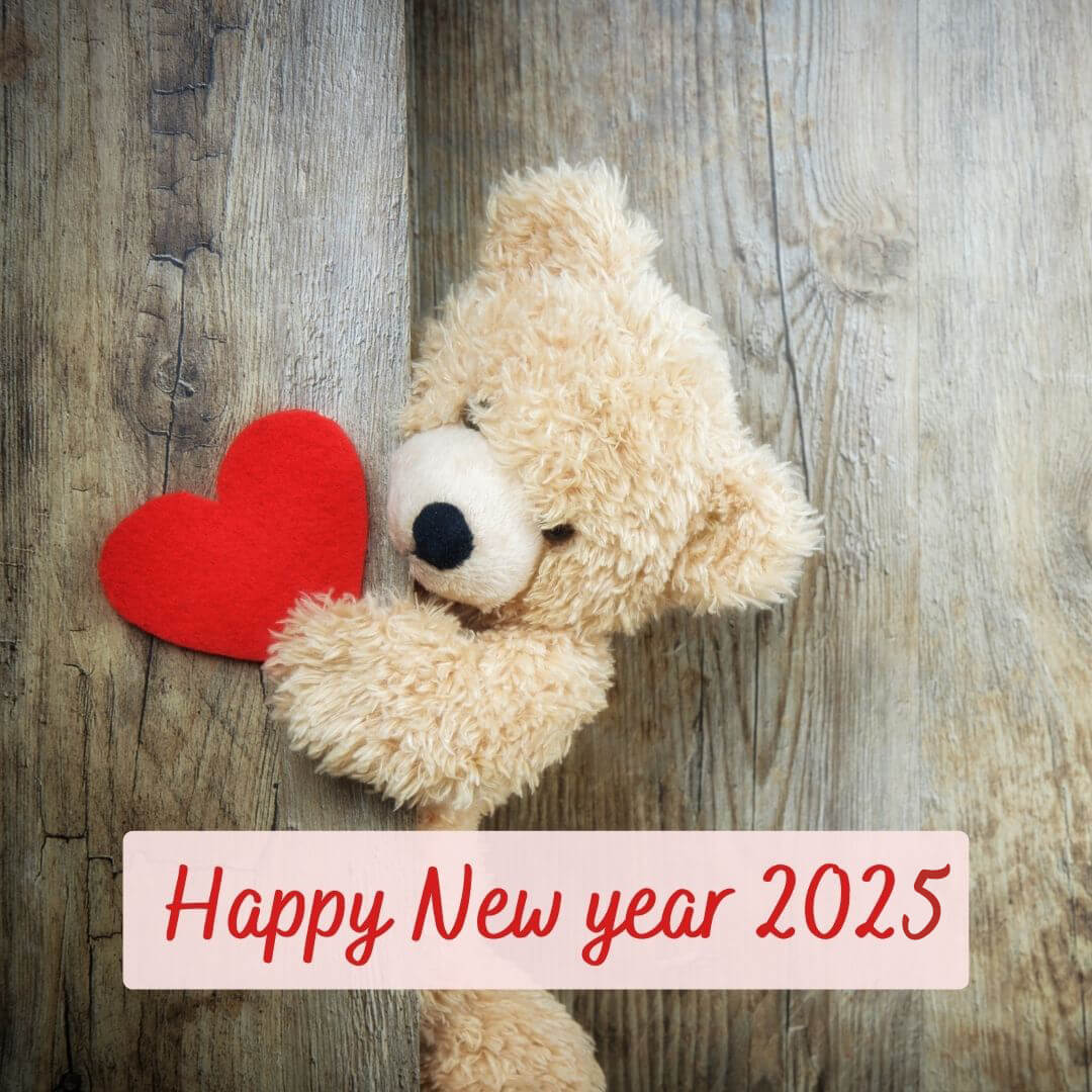 Romantic Teddy Happy New Year 2025 Hd Free