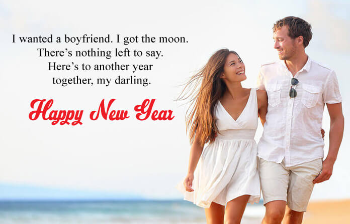 Romantic New Year Wishes for Boyfriend