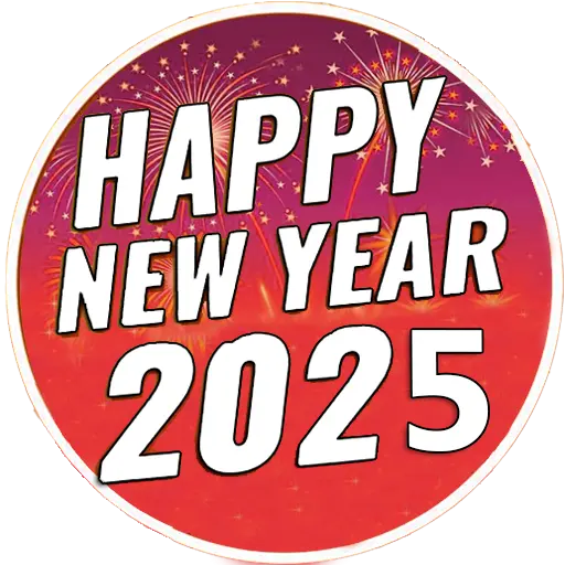 Happy New Year 2025 Logo Free Download