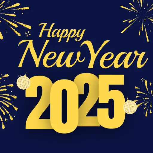 Happy New Year 2025 Logo Designs Free Download