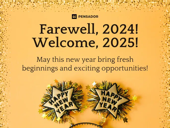 Happy new year 2025 photo with quotes