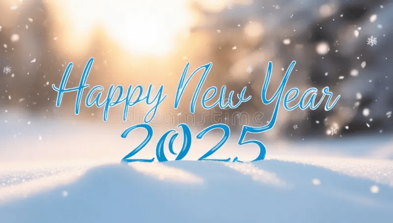 Happy New Year 2025 PNG Free
