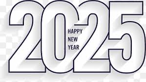 Happy New Year 2025 Transparent