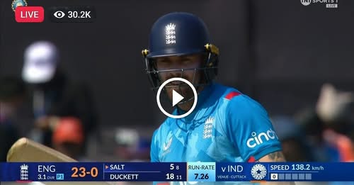India vs England 2nd ODI Live