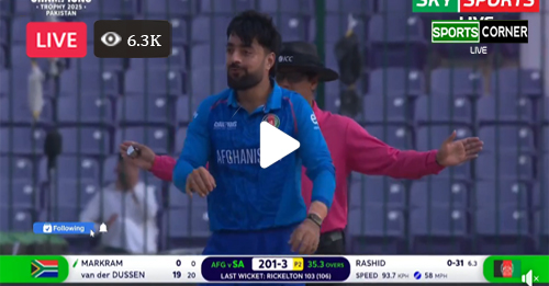 Afg vs Sa Live – Opn Sports Live – Sports Corner Live – Ptv Sports Live